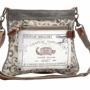 Myra Bag Chateau Cross Upcycled Canvas Bag-used 1 time